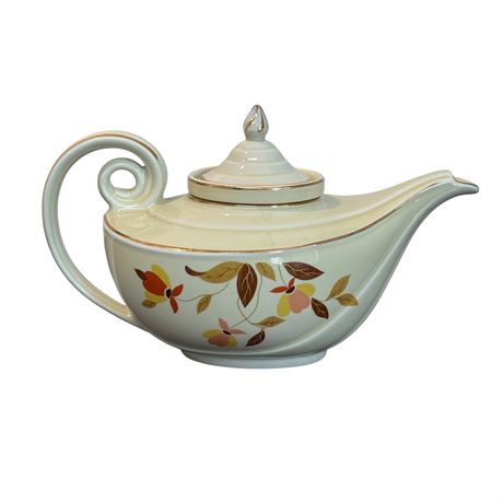 Vintage Hall Jewel Tea Autumn Leaf Aladdin Teapot