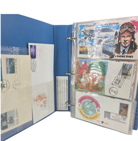 Hardcover Binder with 60 First Day Covers