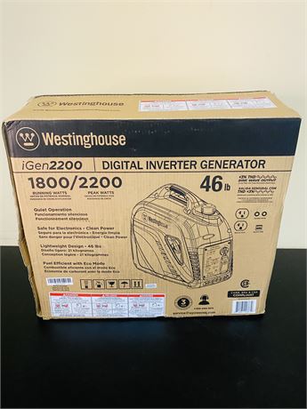 New $500 Westinghouse iGen2200 Generator