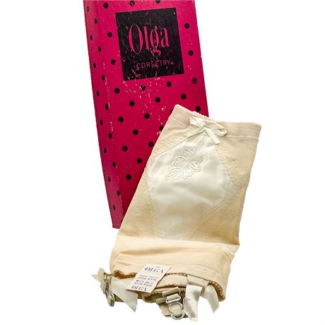 Vintage Olga Girdle with Garters with Original Tags & Box