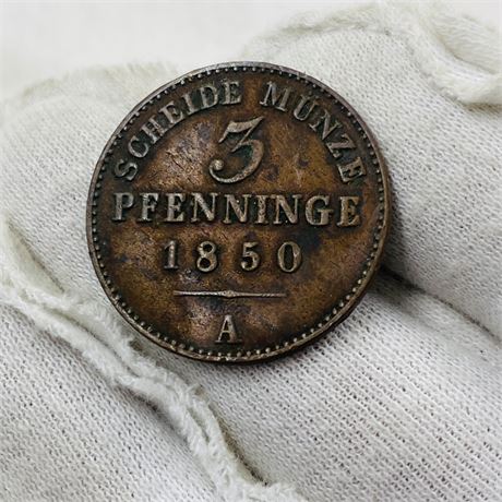 1850-A Prussia 3 Penny