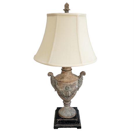 Uttermost Lighting Carved Urn Shaped Table Lamp w/ Shade