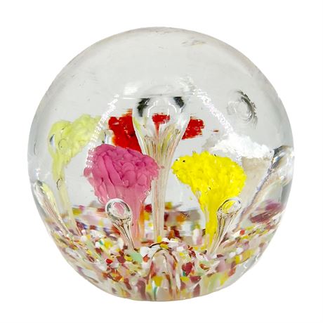 Vintage Art Glass Paperweight
