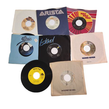 Vintage Vinyl Classic Record Lot, Assorted 45s