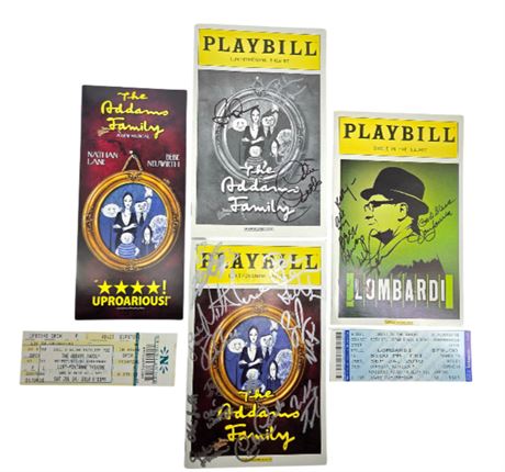 Bebe Neuwirth, Nathan Lane "The Adams Family" Broadway Playbill