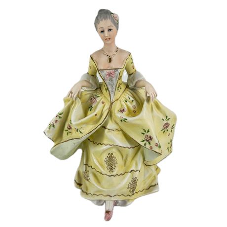 Vintage Capodimonte Porcelain Ladies of the Court Figurine