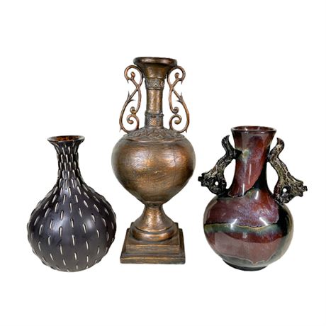 Decorative Urn & Vases Lot