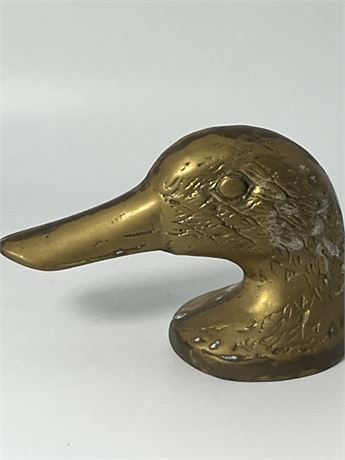 Brass duck head bottle opener