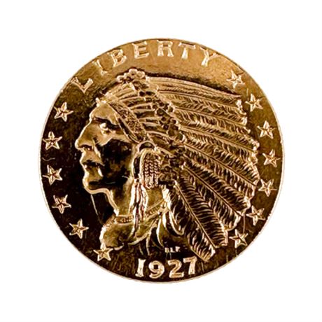 1927 $2 1/2 Gold Coin