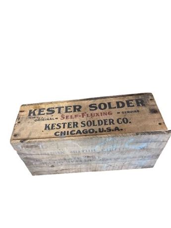Collectible advertising wooden box