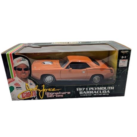 1:18 Die Cast Plymouth Barracuda John Joyce Signature Series
