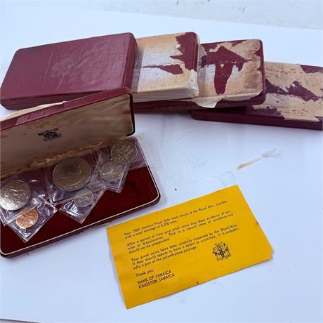 5x 1969 Jamaica Proof Sets
