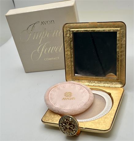 Vintage Avon compact with box