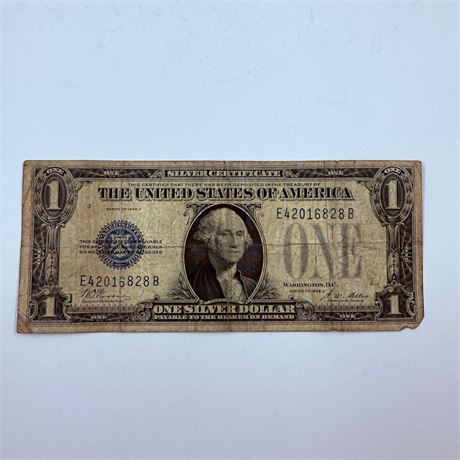 1928 $1 Funny Back Silver Certificate