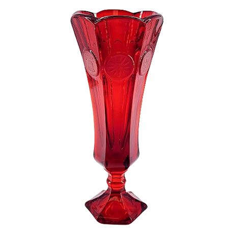 Fostoria "Coin Glass Ruby" Bud Vase