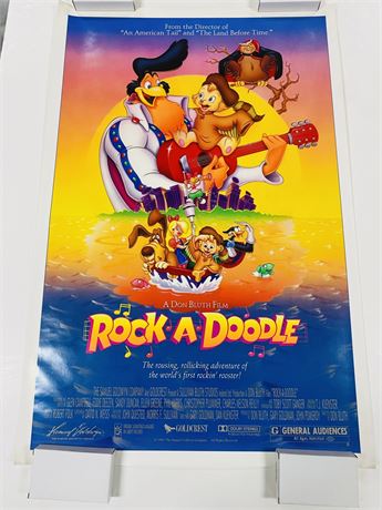 Rock A Doodle Original DS 27x41 Movie Poster - Rolled