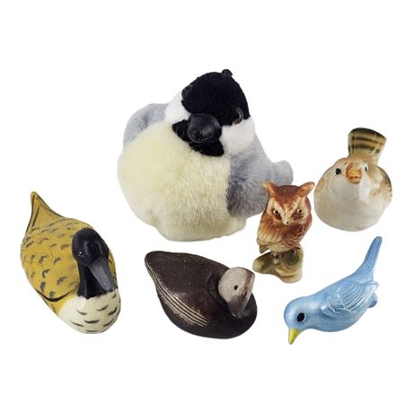 Lot of Small Bird Collectibles