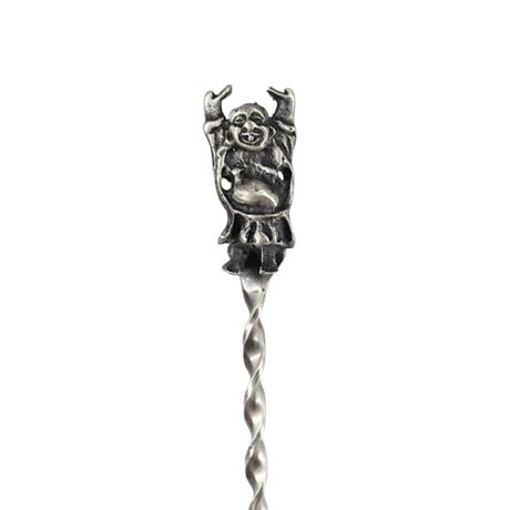 Vintage Bell Trading Co. LAUGHING BUDDHA Sterling Silver Spoon