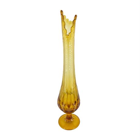 Fenton Colonial Amber Swung Vase