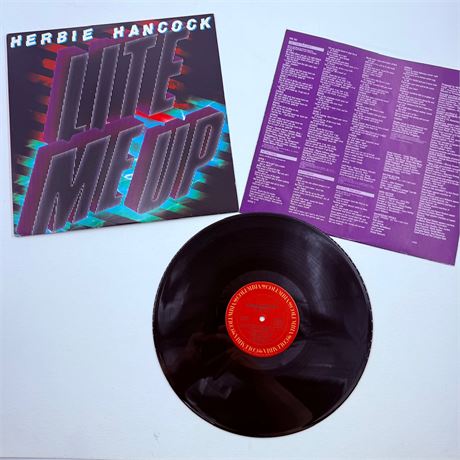 Herbie Hancock Lite Me Up Vinyl Record