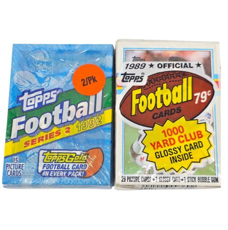 Topps Football Cards 1992 & 1989