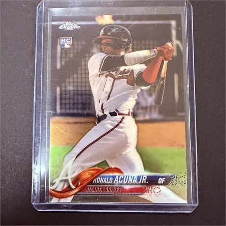 2018 Topps Chrome Ron Acuna Jr RC