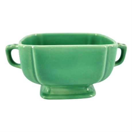 Vintage Homer Laughlin "Riviera Green" Sugar Bowl