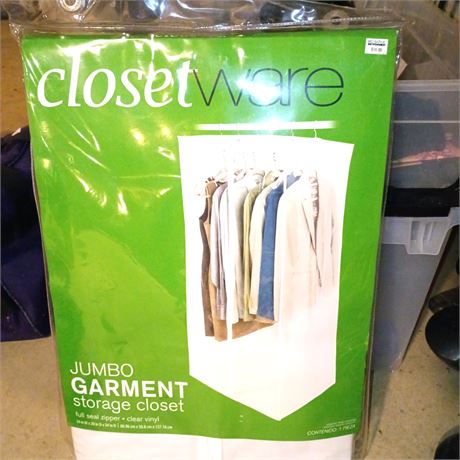ClosetWare Jumbo Garment Storage, New in Packaging