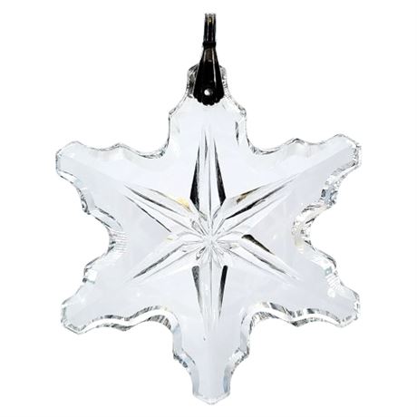 Vintage 1976 Gorham Crystal Snowflake Ornament