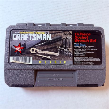 Craftsman 17pc Socket Wrench Set