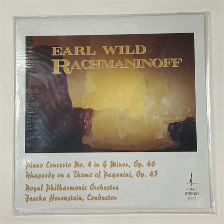 Earl Wild Rachmianoff Sealed Vinyl Record