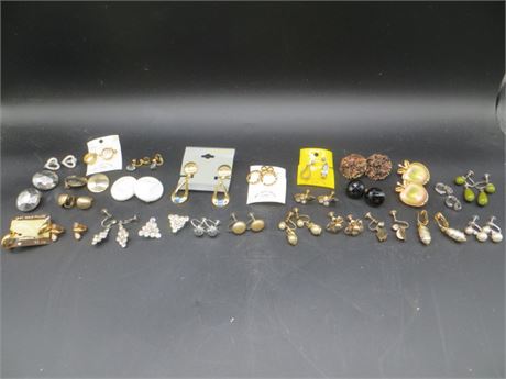 27 PR. OF VINTAGE EARRINGS
