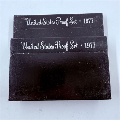 2x 1977 US Mint Proof Sets