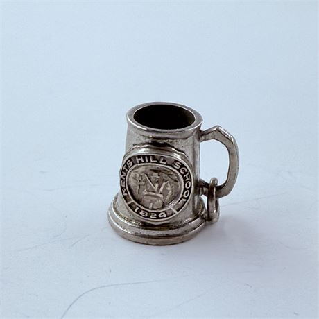 3.8g Sterling Kents Hill School Tankard Pendant / Charm