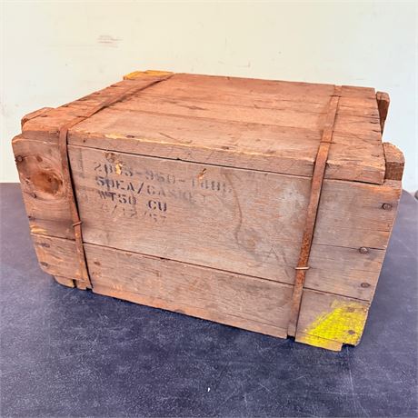 Sealed Military Crate NOS WWII Army Surplus Harley Davidson Gaskets