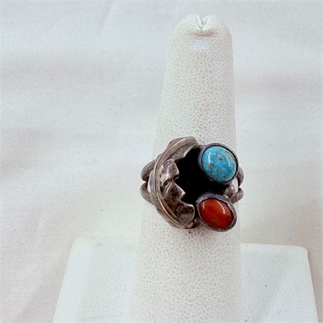 5.3g Navajo Signed Sterling Ring Size 7