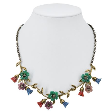 Vintage Inspired Floral Motif Necklace