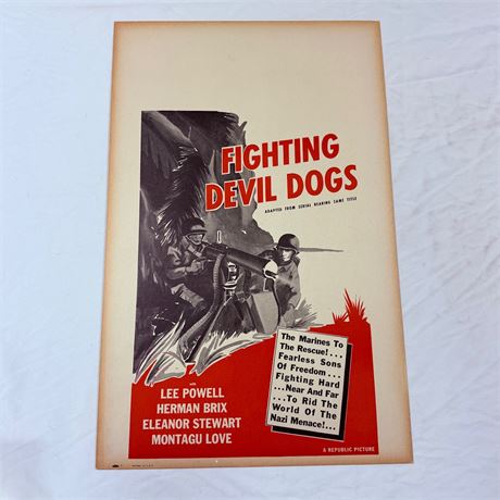 Fighting Devil Dogs Original 14x22” Movie Poster