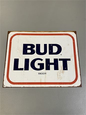 12.5” x 16” Bud Light  Metal Sign