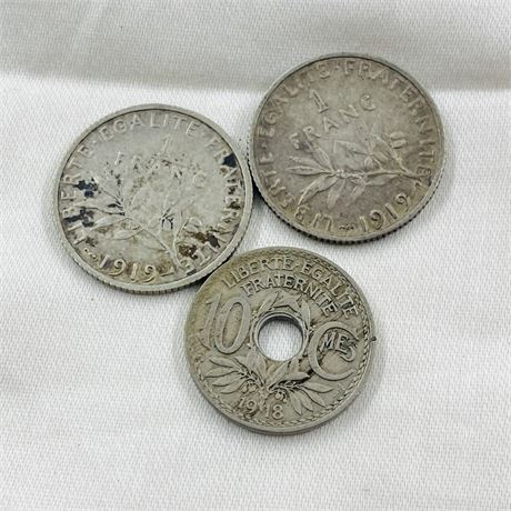 WW1 Era French Coins