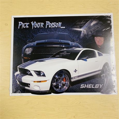 New Retro 12.5x16” Shelby GT500 Metal Sign
