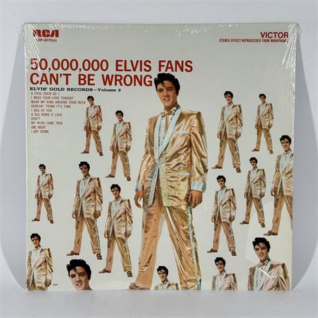 Sealed Elvis Presley "50,000,000 Elvis Fans Can't Be Wrong" LP