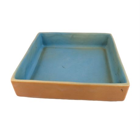 Vintage Roseville USA 93-7 Florane Bowl Salmon Turquoise