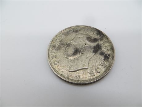 1943 Emperor George V King Silver Coin