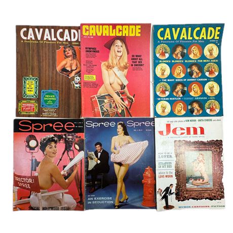 Lot of Vintage Assorted 50's & 60's Mens Magazines