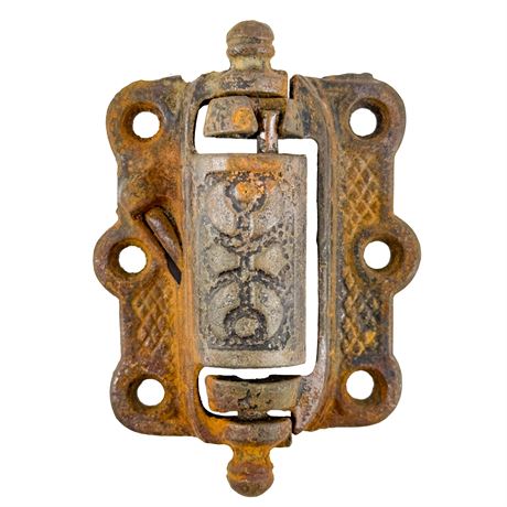 Cast Iron Spring-Loaded Victorian Screen Door Hinge