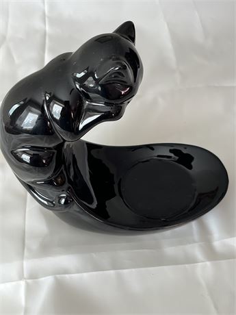 MCM black cat soap holder