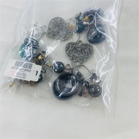 Costume Earring Lot - All Matching Pairs in Excellent Condition