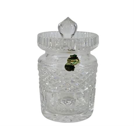 Waterford, Crystal Honey Jar & Lid