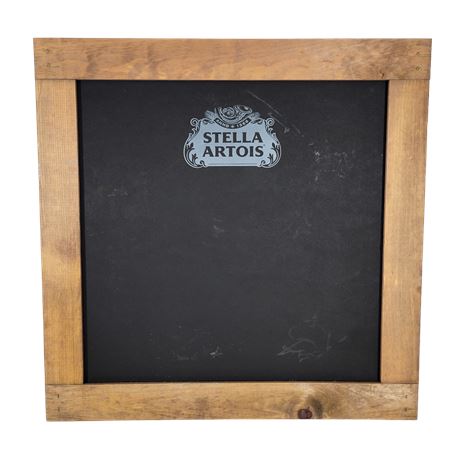 Framed Stella Artois Chalk Board